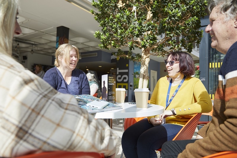 Students socialising